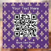 （紋章の）フラ・ダ・リパターフランスのン王室の、クリーム、紫 ウィンドウサイン (シート2)