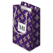 （紋章の）フラ・ダ・リパターフランスのン王室の、クリーム、紫 スモールペーパーバッグ (正面アングル)