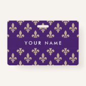 （紋章の）フラ・ダ・リパターフランスのン王室の、クリーム、紫 バッジ (正面)