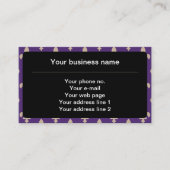 (紋章の)フラ・ダ・リパターフランスのン王室の、クリーム、紫 名刺 (正面)