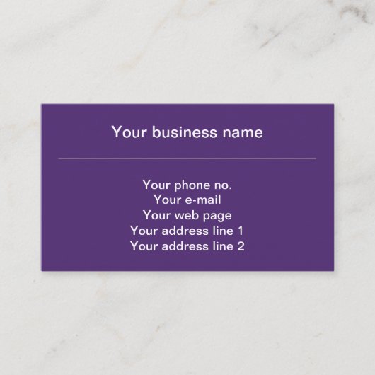 (紋章の)フラ・ダ・リパターフランスのン王室の、クリーム、紫 名刺 (正面)