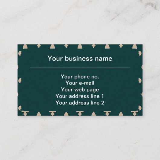 (紋章の)フラ・ダ・リパターフランスのン王室の、クリーム、緑 名刺 (正面)