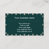 （紋章の）フラ・ダ・リパターフランスのン王室の、クリーム、緑 名刺 (正面)