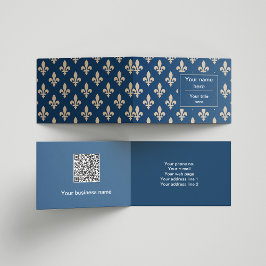 （紋章の）フラ・ダ・リパターフランスのン王室の、クリーム、青 名刺