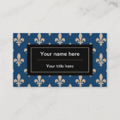 (紋章の)フラ・ダ・リパターフランスのン王室の、クリーム、青 名刺 (裏面)