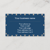 (紋章の)フラ・ダ・リパターフランスのン王室の、クリーム、青 名刺 (正面)