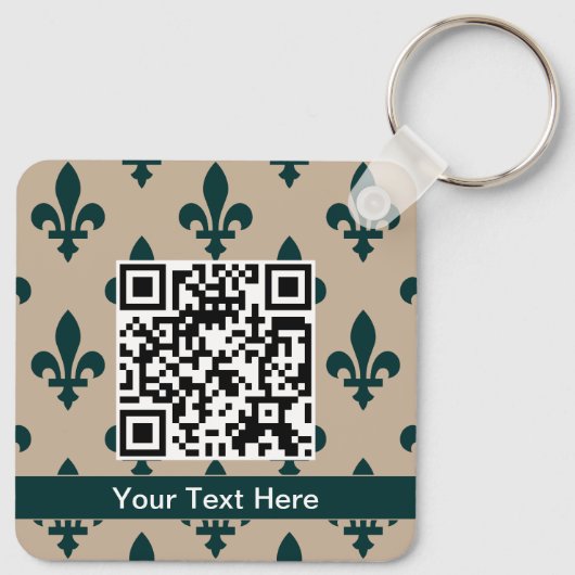 (紋章の)フラ・ダ・リパターフランスのン王室の、緑 キーホルダー (裏面)