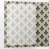 （紋章の）フラ・ダ・リパターフランスのン王室の、緑 三つ折りカード (内部最初)