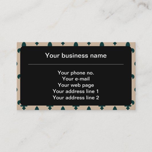 (紋章の)フラ・ダ・リパターフランスのン王室の、緑 名刺 (正面)