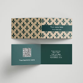 （紋章の）フラ・ダ・リパターフランスのン王室の、緑 名刺