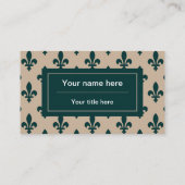 (紋章の)フラ・ダ・リパターフランスのン王室の、緑 名刺 (裏面)