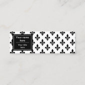 （紋章の）フラ・ダ・リパターフランスのン王室の,, Black スキニー名刺 (裏面)