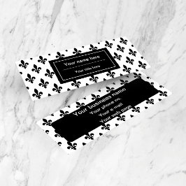 （紋章の）フラ・ダ・リパターフランスのン王室の,, Black スキニー名刺