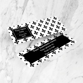 （紋章の）フラ・ダ・リパターフランスのン王室の,, Black スキニー名刺