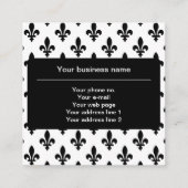 （紋章の）フラ・ダ・リパターフランスのン王室の,, Black スクエア名刺 (正面)