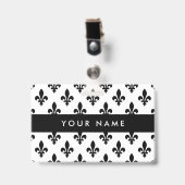 （紋章の）フラ・ダ・リパターフランスのン王室の,, Black バッジ (正面 （クリップ付）)