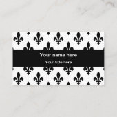 （紋章の）フラ・ダ・リパターフランスのン王室の,, Black 名刺 (裏面)