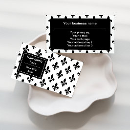 （紋章の）フラ・ダ・リパターフランスのン王室の,, Black 名刺