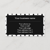 (紋章の)フラ・ダ・リパターフランスのン王室の,, Black 名刺 (正面)