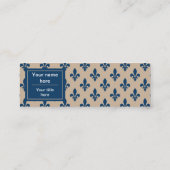 （紋章の）フラ・ダ・リパターフランスのン王室の,, Navy Blue スキニー名刺 (裏面)