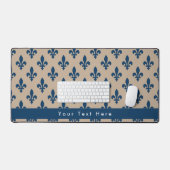 (紋章の)フラ・ダ・リパターフランスのン王室の,, Navy Blue デスクマット (キーボード&マウス)