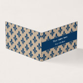 （紋章の）フラ・ダ・リパターフランスのン王室の,, Navy Blue 名刺 (外部)