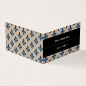 (紋章の)フラ・ダ・リパターフランスのン王室の,, Navy Blue 名刺 (外部)