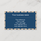 （紋章の）フラ・ダ・リパターフランスのン王室の,, Navy Blue 名刺 (正面)