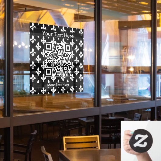 (紋章の)フラ・ダ・リパターフランスのン王室の,, White ウィンドウサイン (レストラン窓)