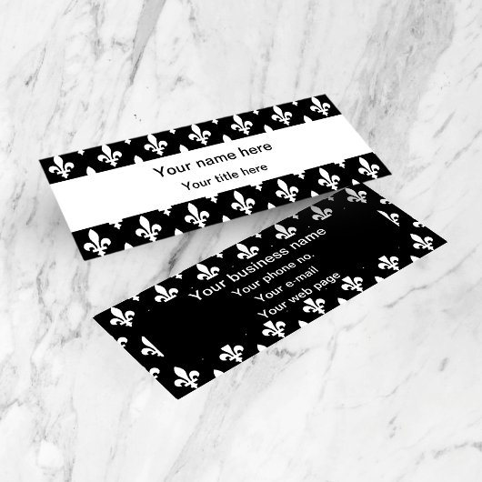 (紋章の)フラ・ダ・リパターフランスのン王室の,, White スキニー名刺