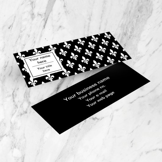 (紋章の)フラ・ダ・リパターフランスのン王室の,, White スキニー名刺