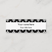 (紋章の)フラ・ダ・リパターフランスのン王室の,, White スキニー名刺 (裏面)