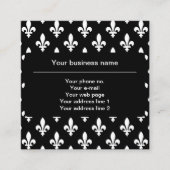 (紋章の)フラ・ダ・リパターフランスのン王室の,, White スクエア名刺 (正面)