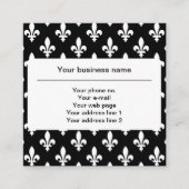 （紋章の）フラ・ダ・リパターフランスのン王室の,, White スクエア名刺 (正面)