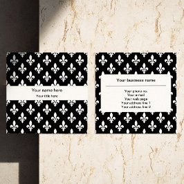 （紋章の）フラ・ダ・リパターフランスのン王室の,, White スクエア名刺