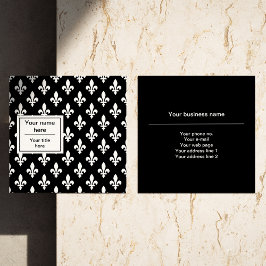 （紋章の）フラ・ダ・リパターフランスのン王室の,, White スクエア名刺