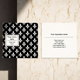 （紋章の）フラ・ダ・リパターフランスのン王室の,, White スクエア名刺