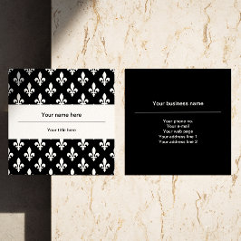 （紋章の）フラ・ダ・リパターフランスのン王室の,, White スクエア名刺