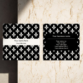 （紋章の）フラ・ダ・リパターフランスのン王室の,, White スクエア名刺