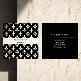 （紋章の）フラ・ダ・リパターフランスのン王室の,, White スクエア名刺