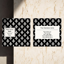 （紋章の）フラ・ダ・リパターフランスのン王室の,, White スクエア名刺