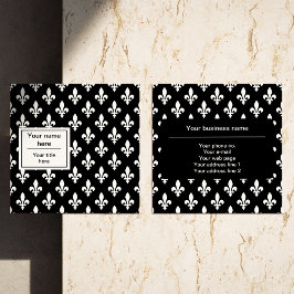 （紋章の）フラ・ダ・リパターフランスのン王室の,, White スクエア名刺