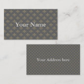 (紋章の)フラ・ダ・リパターン+画像または文字 名刺 (正面/裏面)