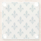 （紋章の）フラ・ダ・リパター王室のンフランスの、クリームに緑 ガラスコースター (裏面)