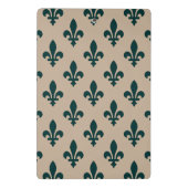 （紋章の）フラ・ダ・リパター王室のンフランスの、クリームに緑 ミニクリップボード (裏面)