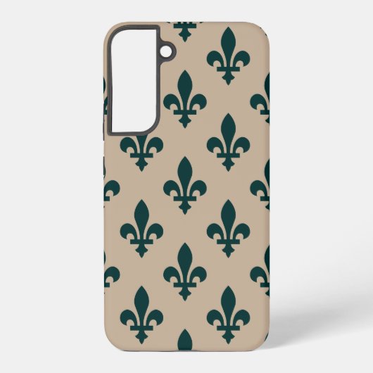 （紋章の）フラ・ダ・リパター王室のンフランスの、クリームに緑 SAMSUNG GALAXYケース (裏面)