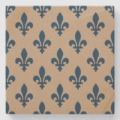 （紋章の）フラ・ダ・リパター王室のンフランスの、クリーム色 ストーンコースター (正面)