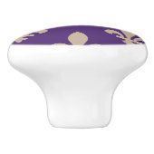 （紋章の）フラ・ダ・リパター王室のンフランスの、クリーム色 セラミックノブ (側面)