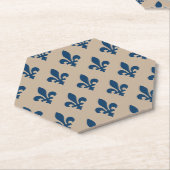 （紋章の）フラ・ダ・リパター王室のンフランスの、クリーム色 ペーパーコースター (アングル)