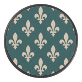 （紋章の）フラ・ダ・リパター王室のンフランスの、クリーム アイスホッケーパック (正面)